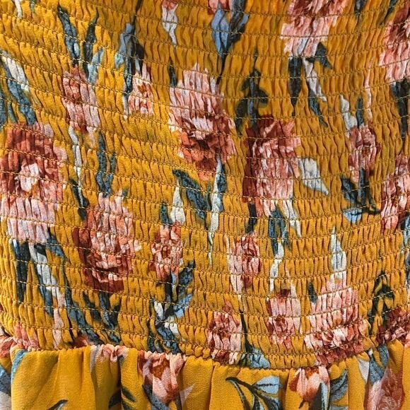 Xhilaration FLORAL PRINT SHORT JUMPSUIT WITH MAXI XS - Picture 5 of 14